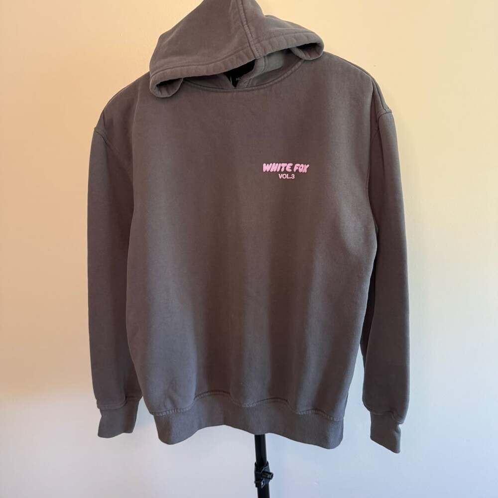 White Fox Hoodie Size S/M Vol. 3 Charcoal Grey